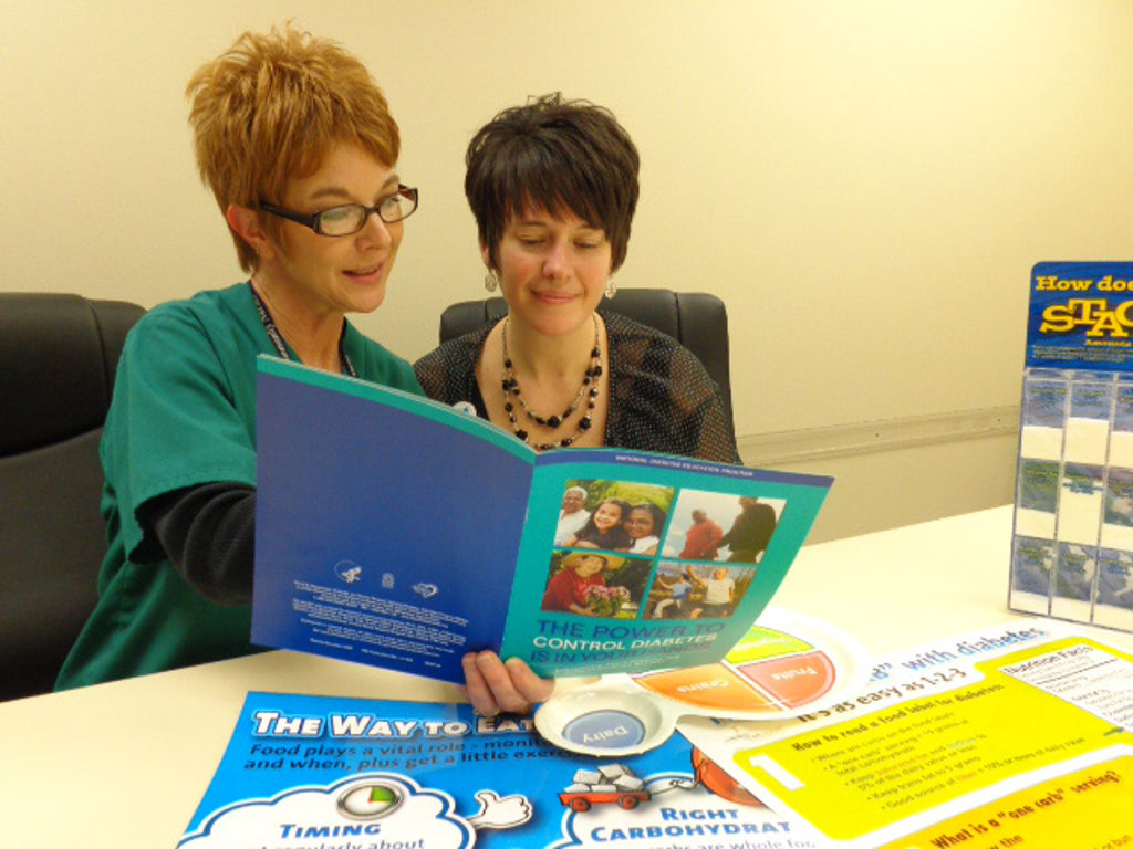 Charlene Snelick, DTR, Community Nurses Dietetic Technician Registrar, and Kayleen Porter, RN, Clinical Supervisor